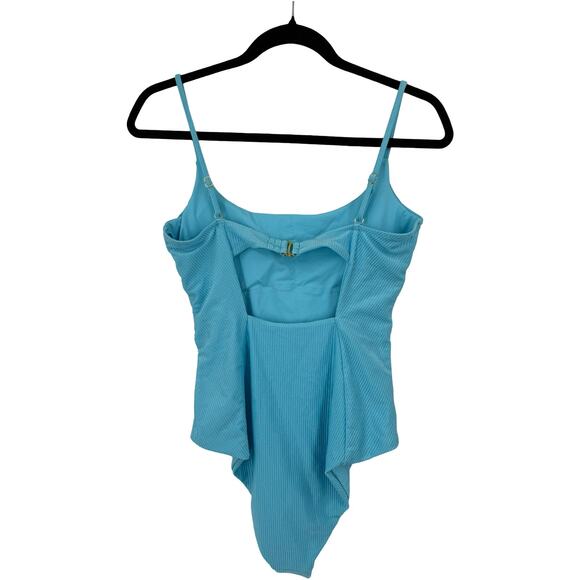 Becca by Rebecca Virtue Monte Carlo Ribbed one piece swimsuit size Large L - Picture 5 of 7